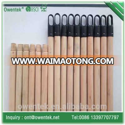 hot sale Chinese broom stick for spade flat wood stick with Italian screw for India and Egypt broom