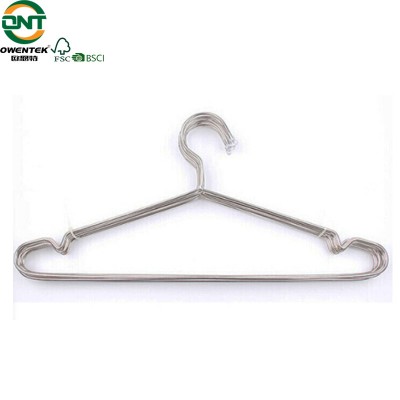 Modern metal stainless steel short neck clothes hangers